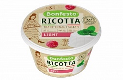 Сыр Бонфесто 250г Рикотта Ligh 40%