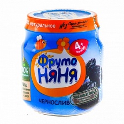 Пюре ФрутоНяня 100г из Чернослива 4+ ст/б