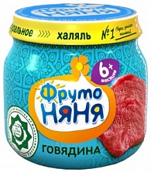 ФрутоНяня мясное пюре 80г Говядина