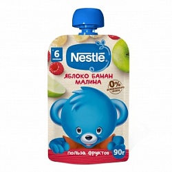 Пюре Нестле 90г ЯблокоБананМалина Пюре д/п