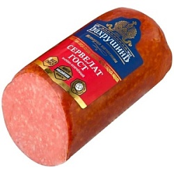 Колбаса Бахрушинъ (вес) сервелат ГОСТ в/с в/к