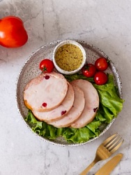 Рулет Родной продукт (вес) Рябчика с брусникой из мяса птицы в/к в/с в/у