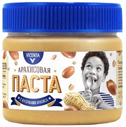 Паста Vicenta 250г Арахисовая с кусочками арахиса