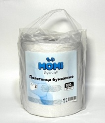 Полотенце бумажные Моми 2-х сл.100м