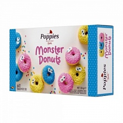 Пончики Poppies 324г Monster Donuts Medi в 3 вкусах замороженные Бельгия (9)