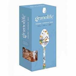 Гранола Гранолайф 200г мюсли запеченные Кокос-семена Чиа