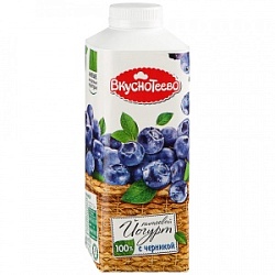 Йогурт Вкуснотеево 280г Черника 2% бут