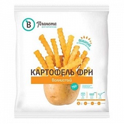 Картофель Фри Планета витаминов 750г Волнистый с/м
