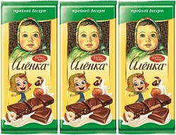 Шоколад Красный Октябрь 70г Аленка молочный с арахисом