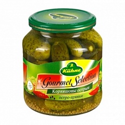 Корнишоны Kюне 180г Острые ст/б