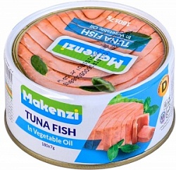 Тунец Макензи 180г филе в/м ж/б