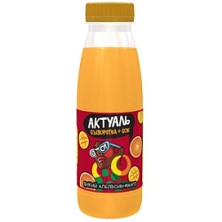 Напиток на сыворотке Актуаль 310г Апельсин-Манго пл/б
