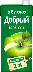 Сок Добрый 2,0л Яблоко
