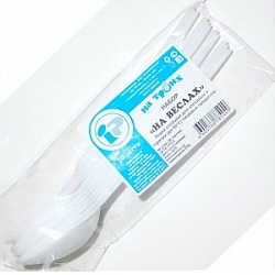 Ложка 10шт одноразовая столовая На веслах