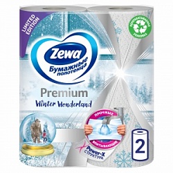 Полотенца Зева 2рулона 2слойные Декор Премиум