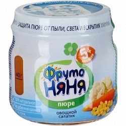 ФрутоНяня пюре 80г Овощной салатик