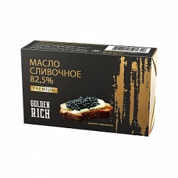 Масло ГолденРич 350г Традиционное сливочное 82,5% фас