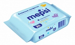 Салфетки Мепси 20шт влажные Нежное очищение