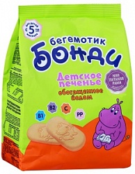 Бегемотик Бонди печенье 180г обог.йодом