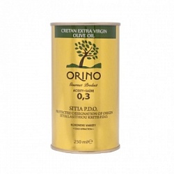 Масло оливковое Орино 250мл Экстра Вирджин ст/б