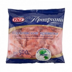 Креветки Вичи 500г Королевевкие в панц. 30/40