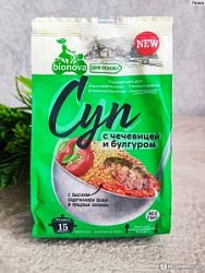 Смесь Бионова 250г д/приготовления супов, гарниров с чечевицей и булгуром