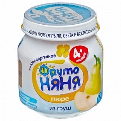 ФрутоНяня пюре 100г д/дет.ран.возр. Груша ст/б