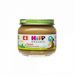 Пюре Хипп Органик 80г Груша с 4 мес.