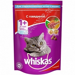 Корм Вискас 350 гр паштет говядина