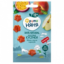 Фруктовые кусочки ФрутоНяня 15г Яблоко Персик Маракуйя