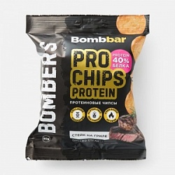 Чипсы Бомббар 50г Стейк на гриле ц/зерн. протеиновые