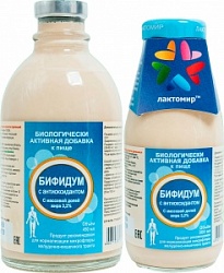 Биокор БАД 450мл БИФИДИУМ с антиоксидантом 3,2% ст/б