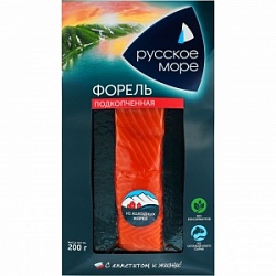 Форель Русское Море 200г Подкопченная филе кусок