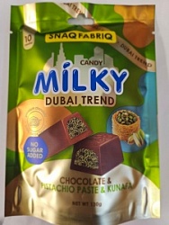 Конфеты СнекФабрик 130г Молоч. шоколад с фисташковой пастой и хруст.тестом