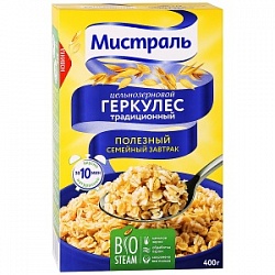 Хлопья Мистраль 400г Геркулес традиционный