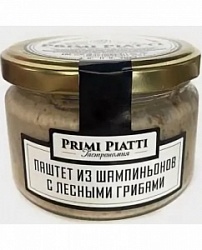 Паштет Примо Пиатти 180г из белых грибов и шампиньонов с/б