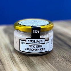 Риет Примо Пиатти 180г из форель с апельсином и мёдом с/б