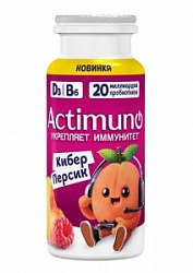 Напиток кисломолочный Актимуно 95г Детский Персик-Малина 1,5% бут