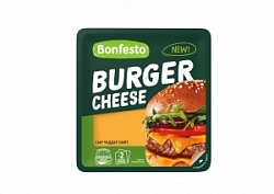 Сыр Бонфесто 150г Гауда Лайт Бургер чиз 40% слайсы