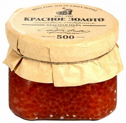Икра Красное Золото 500г лососевая отборная ст/б
