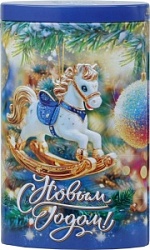 Чай Хейлис 80г С новым годом! (Мишка и Лошадка) ж/б