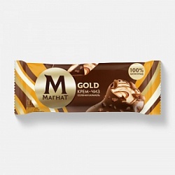 Мороженое Магнат 70г Эскимо GOLD КРЕМ-ЧИЗ соленая карамель (24)