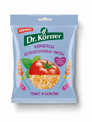 Др.Кёрнер Чипсы Корнерсы 50г цельнозерновые томат и базилик