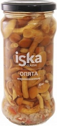Грибы Иска 350г шампиньоны целые марин.ст/б