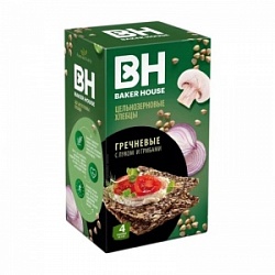 Хлебцы Бакер Хаус 180г Скандинавские гречнев лук грибы
