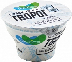 Творог Лактика 150г Скандинавский 1,5% стакан