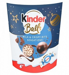 Конфеты Киндер Боллз 90г с измельч. печеньем