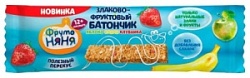 Батончик ФрутоНяня 25г Злаково-фруктовый Яблоко-Банан-Клубника