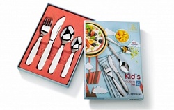 Набор ВилмаксWL-999901/4G 4пр детский (нож, ложка столовая, вилка, ложка чайная)